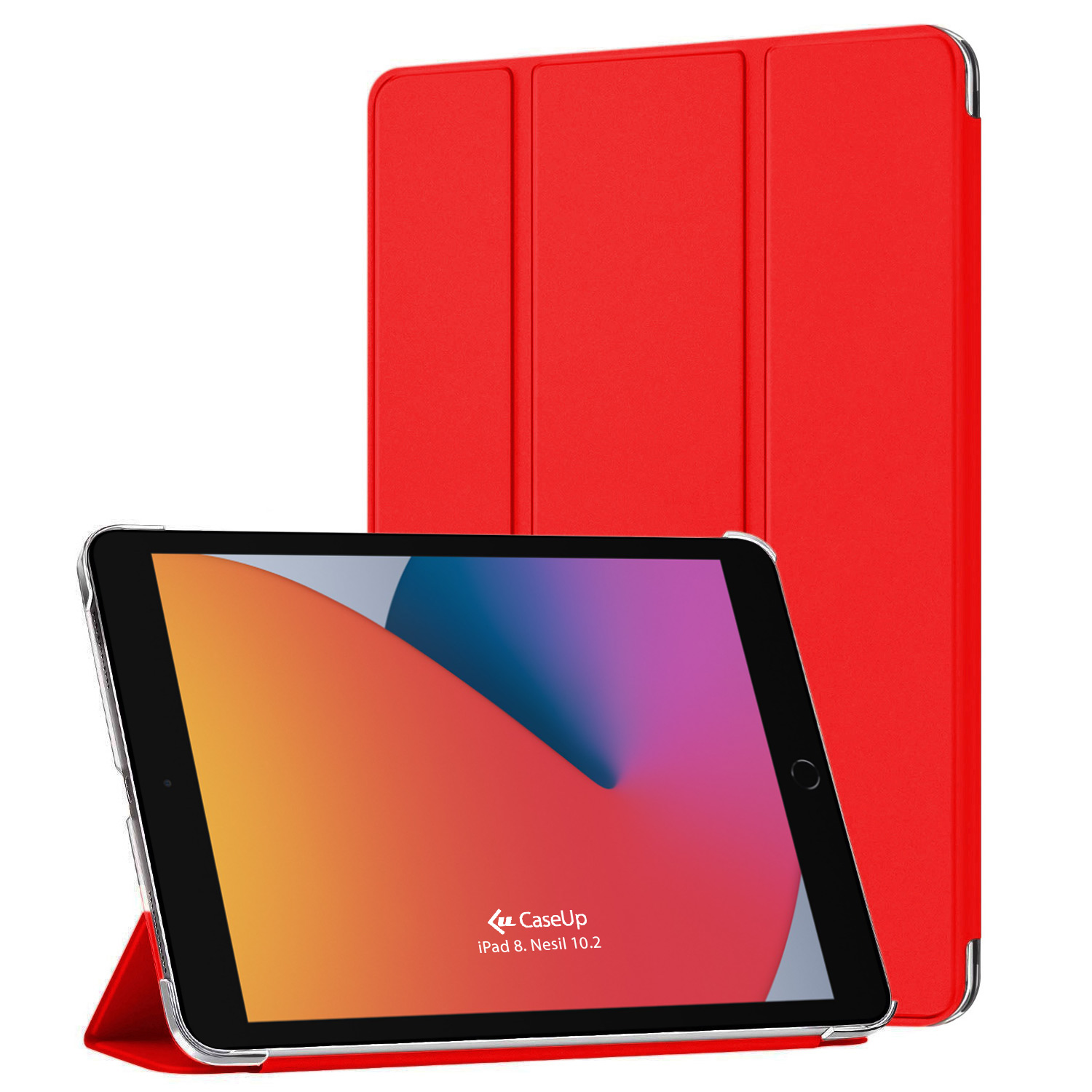 Apple iPad 10 2 8 Nesil Kılıf CaseUp Smart Protection Kırmızı